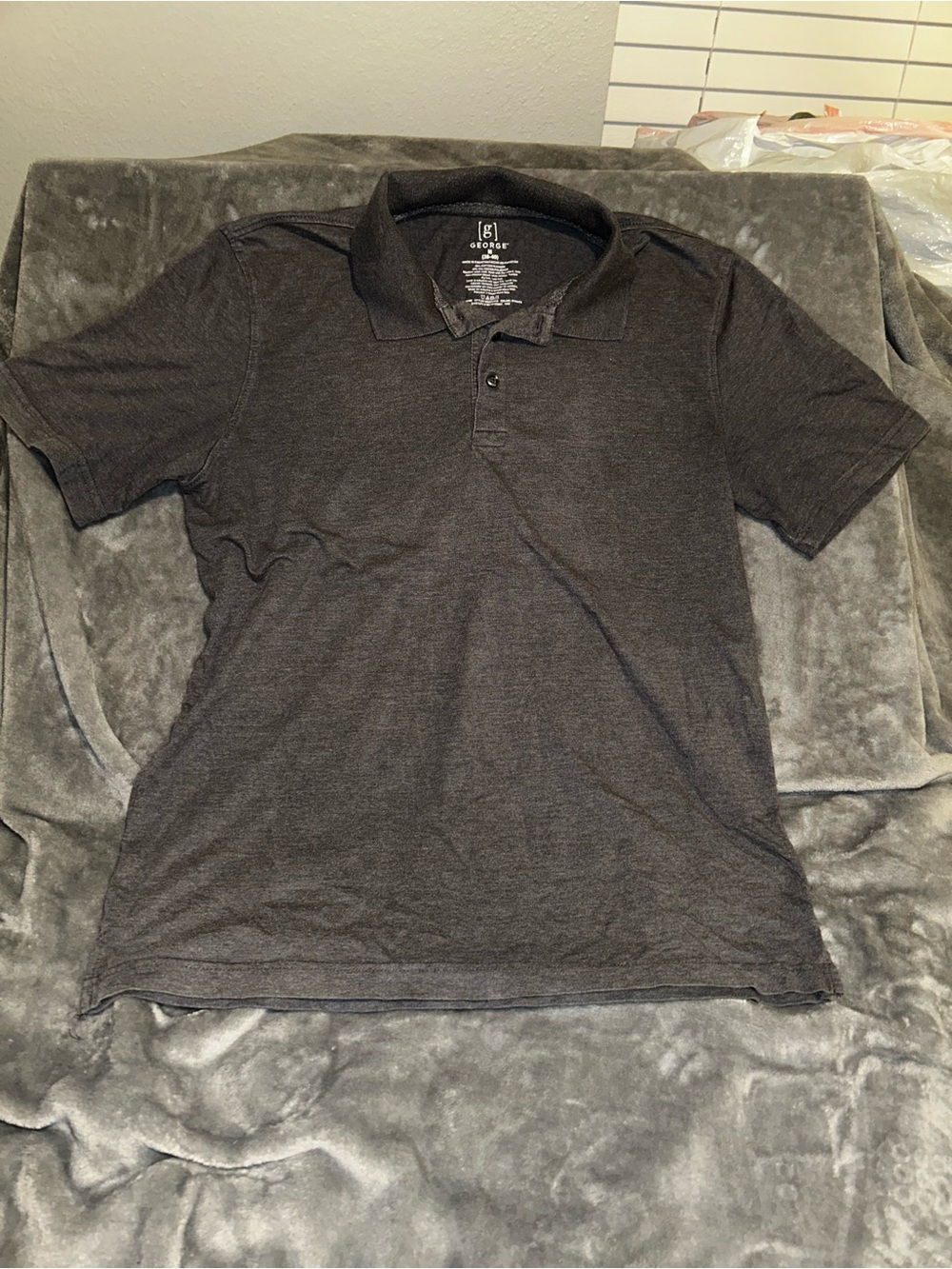 George Men's Charcoal Polo Shirt